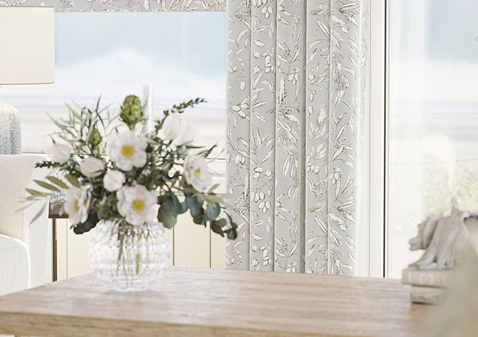 Aviary Velvet, Feather Grey - Made to Measure Curtain - Image 5